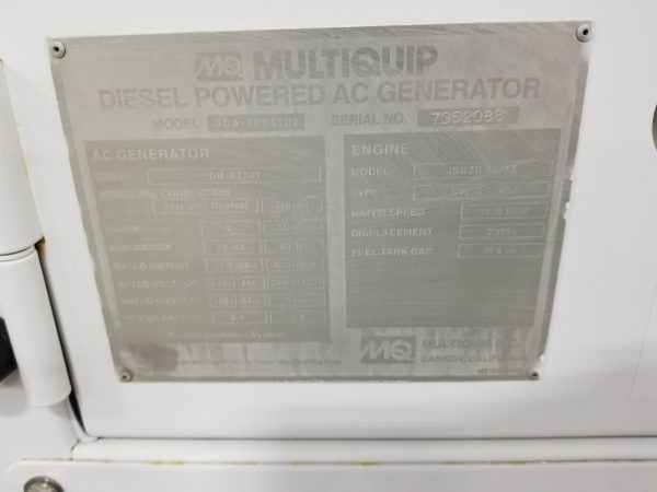 Used_Multiquip_DCA70_Generator_Set662898942.jpg