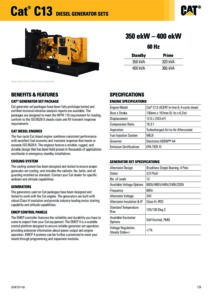 CAT C Diesel Generator pdf x